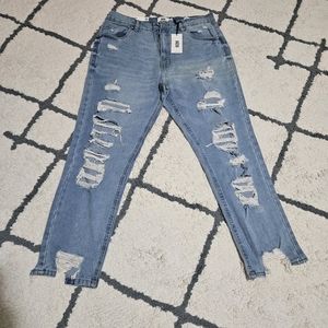 NWT Refuge Mom High Rise Ripped Jeans sku 11804360 Size 13
